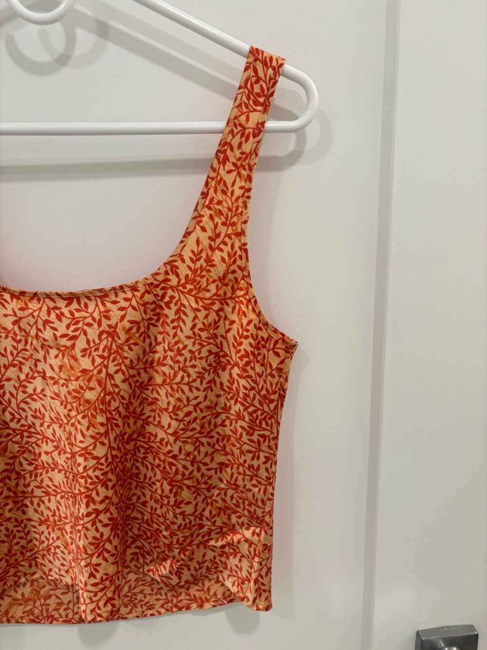 Victoria’s Secret Vintage 90s Y2K Orange Yellow Satin Tank Top Size Small - Picture 9 of 10